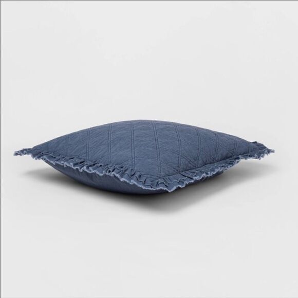 Threshold Vintage Wash Ruffle Euro Sham - Picture 2 of 4